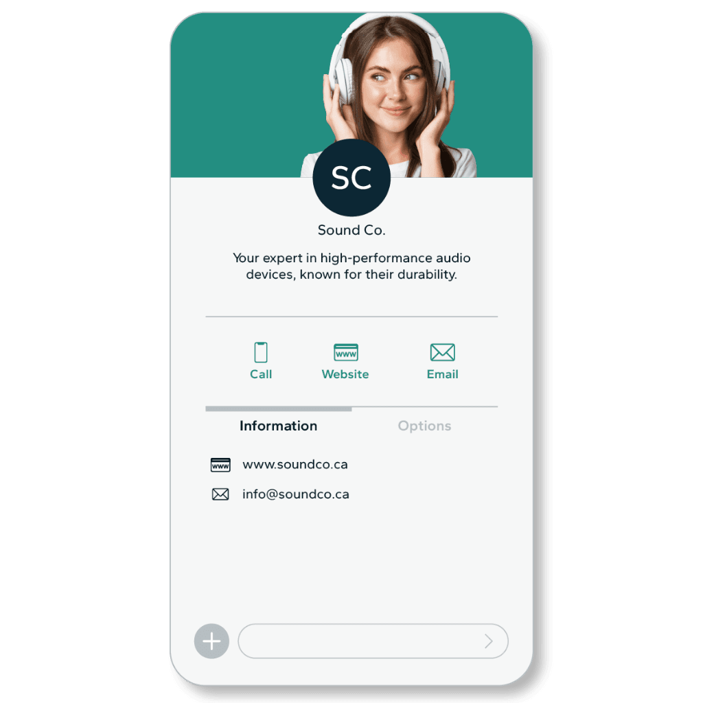 Dialog Insight RCS agent displaying a verified brand name, company logo, and verification badge to build customer trust from the very first message.